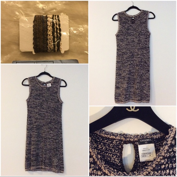 Chanel Sleeveless Knit Dress FR38 - Picture 8 of 14